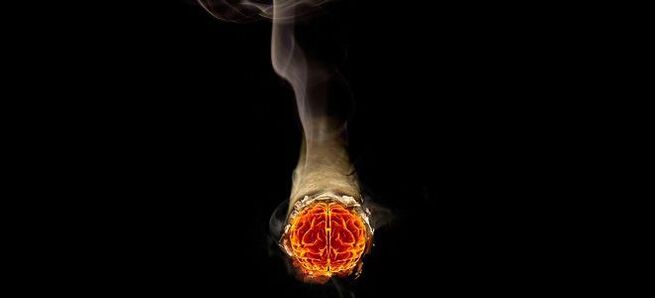 lit cigarettes and nicotine damage